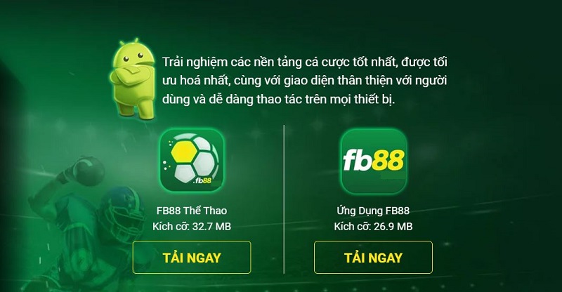 2 Phiên bản app FB88 Android